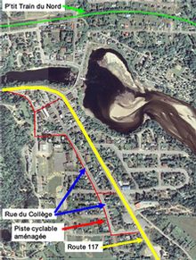 Projet de piste cyclable dans le village de Labelle